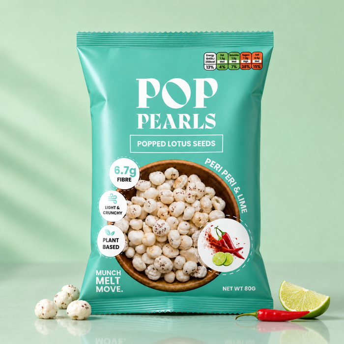 Peri-Peri & Lime Makhana - Roasted Lotus Seeds with a Citrus Kick